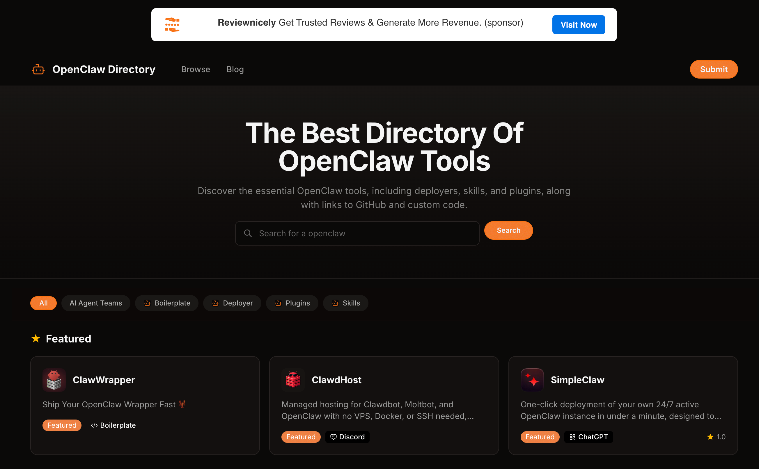OpenClaw Directory | Launchpad
