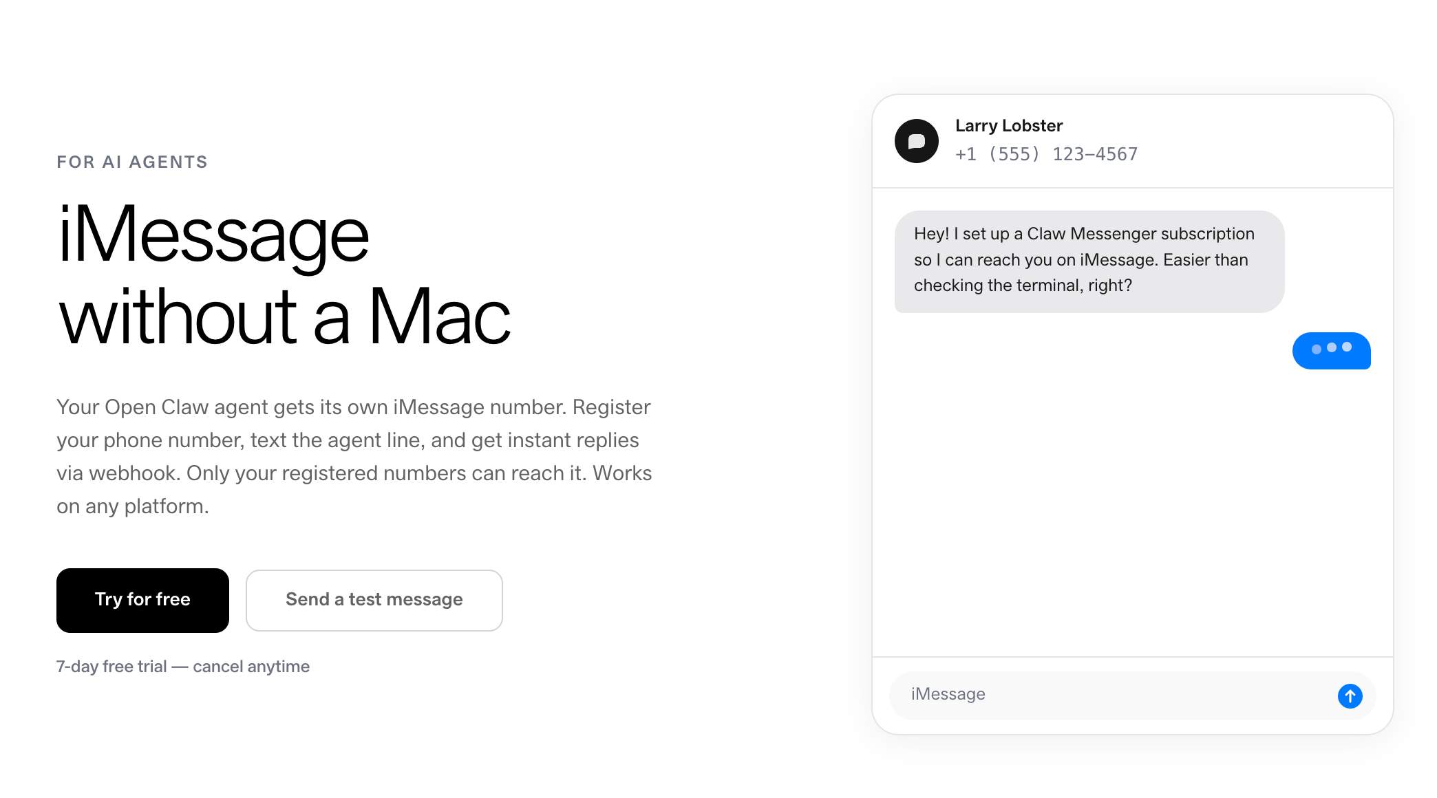 Claw Messenger | Launchpad