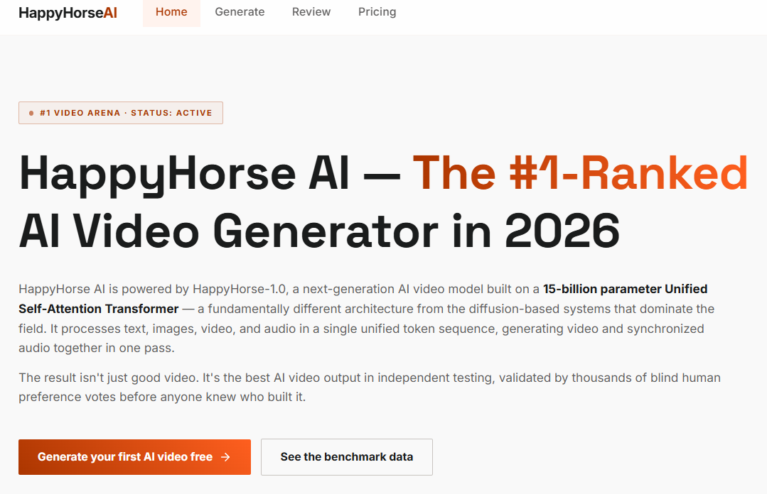 HappyHorse 1.0 | Launchpad